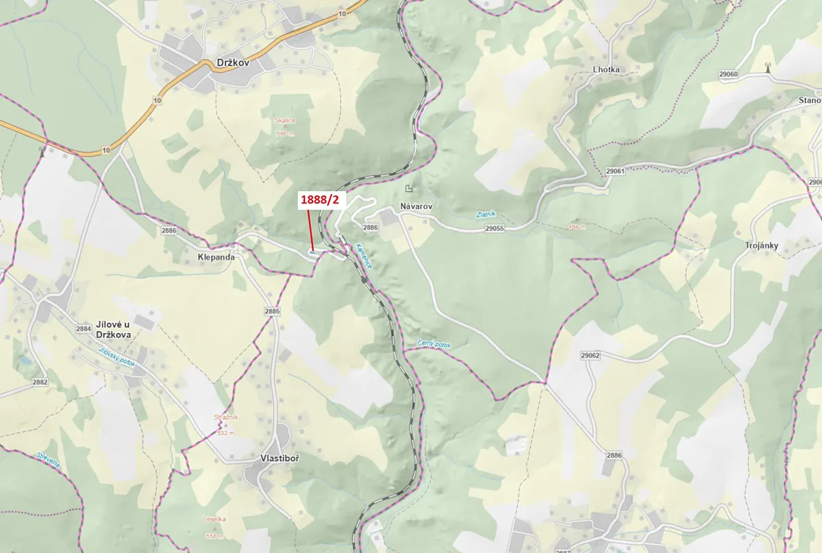 Dražba louky 155 m²